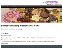 Tablet Screenshot of klemenda.at